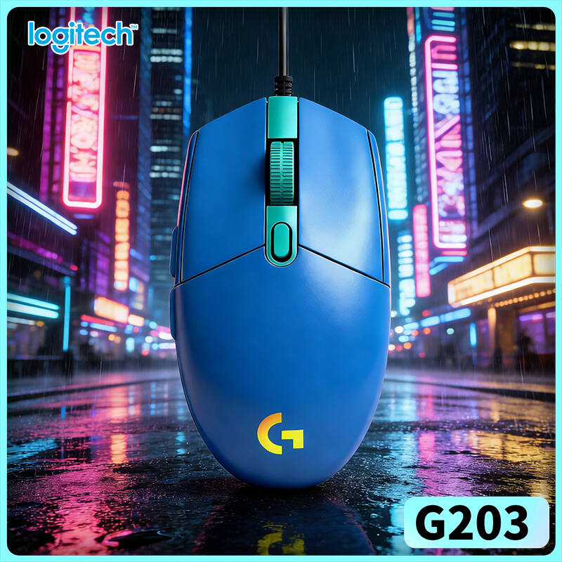 Logitech Mouse G203 - ロジクール G203 有線ゲーミングマウス 200-8000 DPI LIGHTSYNC