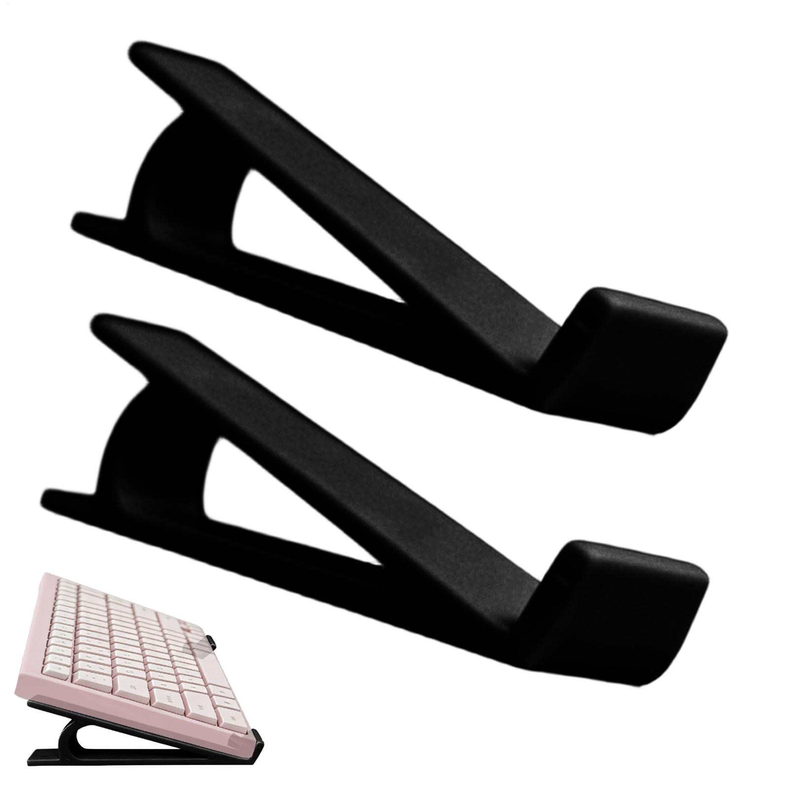 Gaming Setup Desk - 人間工学に基づいた滑り止めキーボードライザー 2 個ポータブルコンピュータスタンドリフターデスクタイピングゲームホームオフィス学生教師用