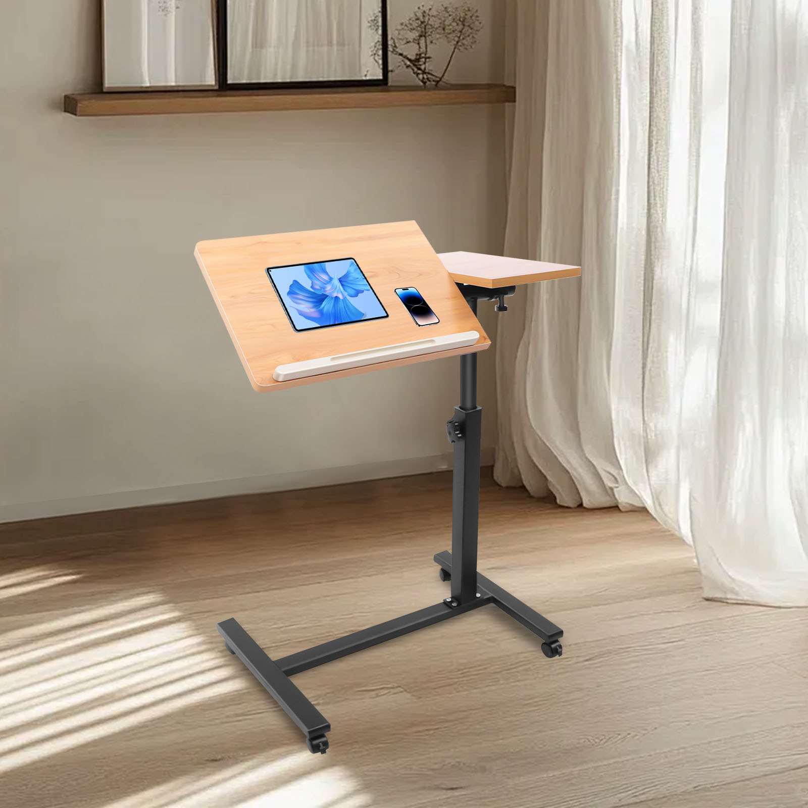 モバイルラップトップテーブル 調整可能 360度回転 °   - Desk Setup Laptop のレビューと価格
