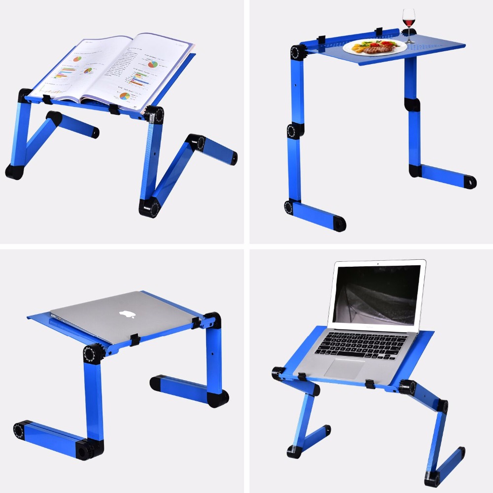 アルミニウム合金折りたたみ式ラップトップテーブル,学生用ポー - Desk Setup Laptop のレビューと価格