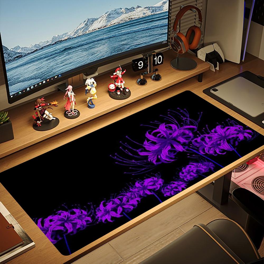 XXL マウスパッド ゴシック ライコリス ラディアタ レッ - Desk Setup Blue のレビューと価格