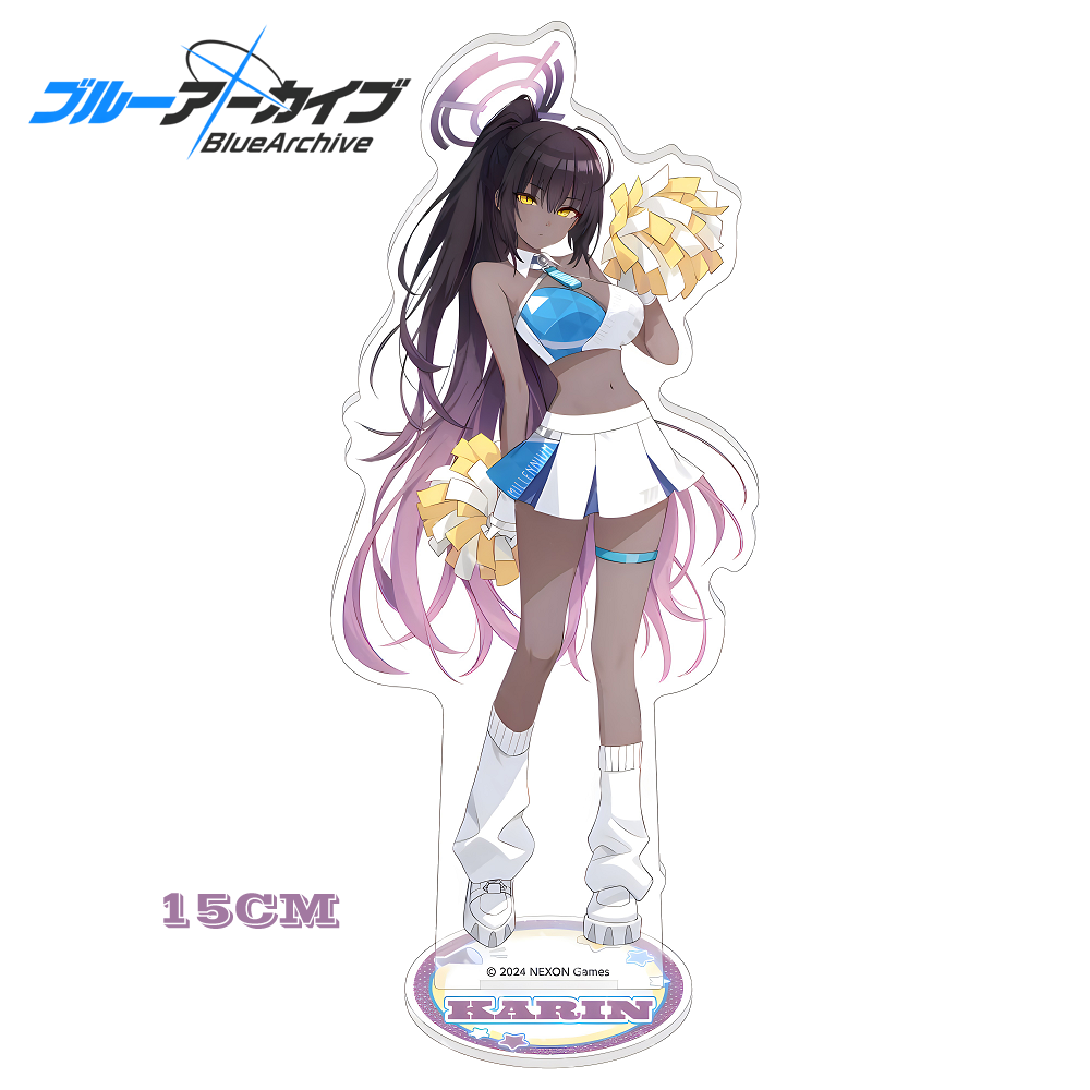 ブルーアーカイブアニメスタンド三ノ子美花白須阿須歌凪遊トリナ - Desk Setup Blue のレビューと価格