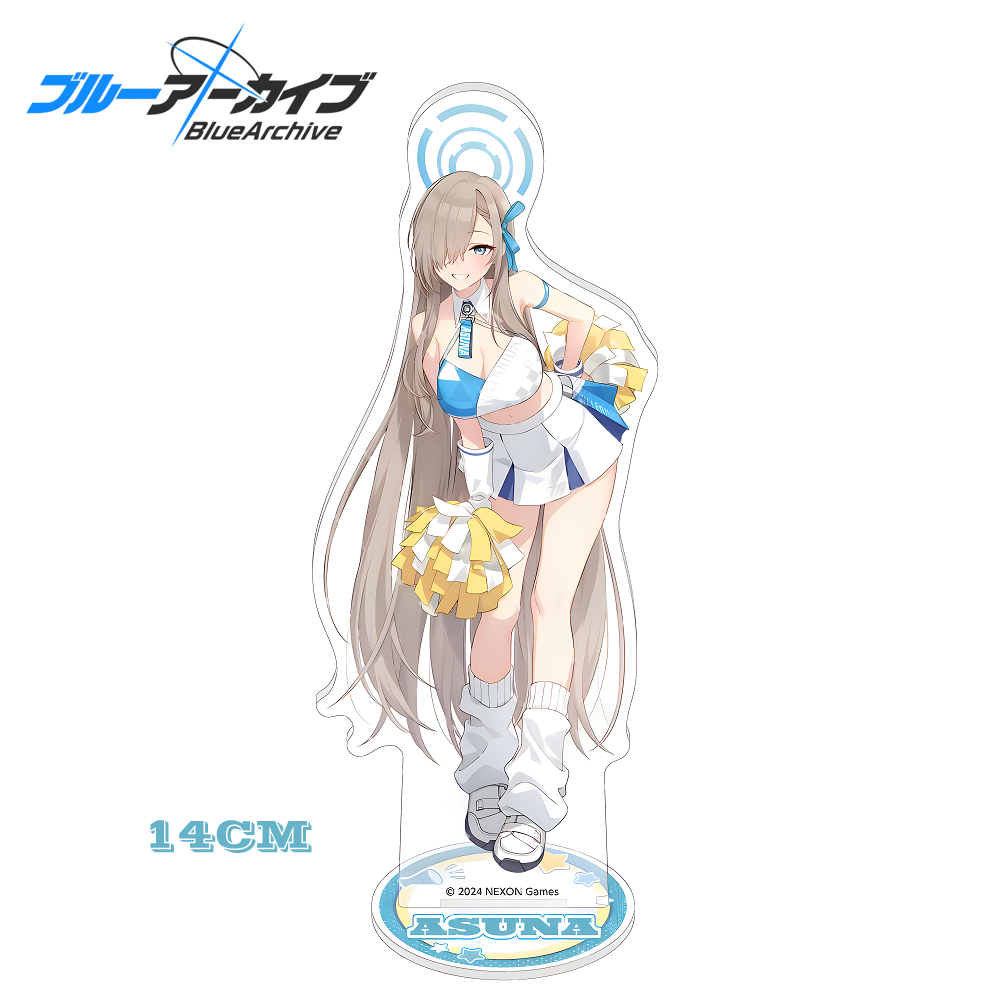 ブルーアーカイブアニメスタンド三ノ子美花白須阿須歌凪遊トリナ - Desk Setup Blue のレビューと価格