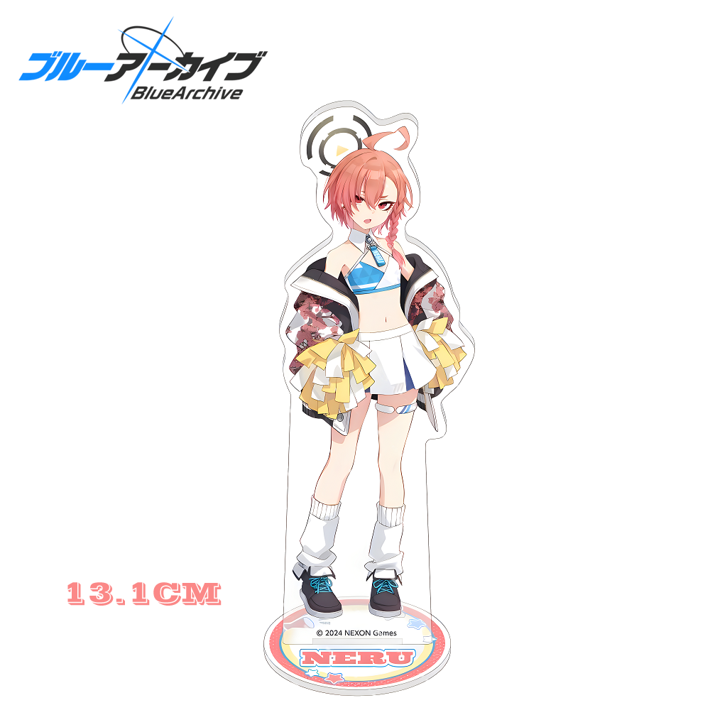 ブルーアーカイブアニメスタンド三ノ子美花白須阿須歌凪遊トリナ - Desk Setup Blue のレビューと価格