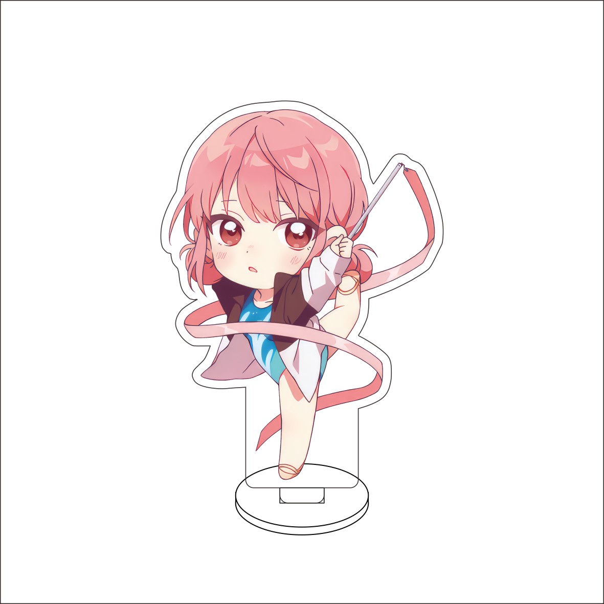 10 センチメートルアニメブルーボックスフィギュアスタンドモ - Desk Setup Blue のレビューと価格