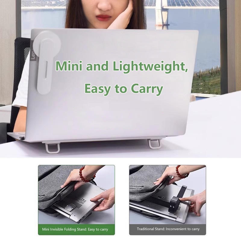 ミニポータブルノートパソコンスタンドホルダー、ノートブックサ - Desk Setup Laptop のレビューと価格