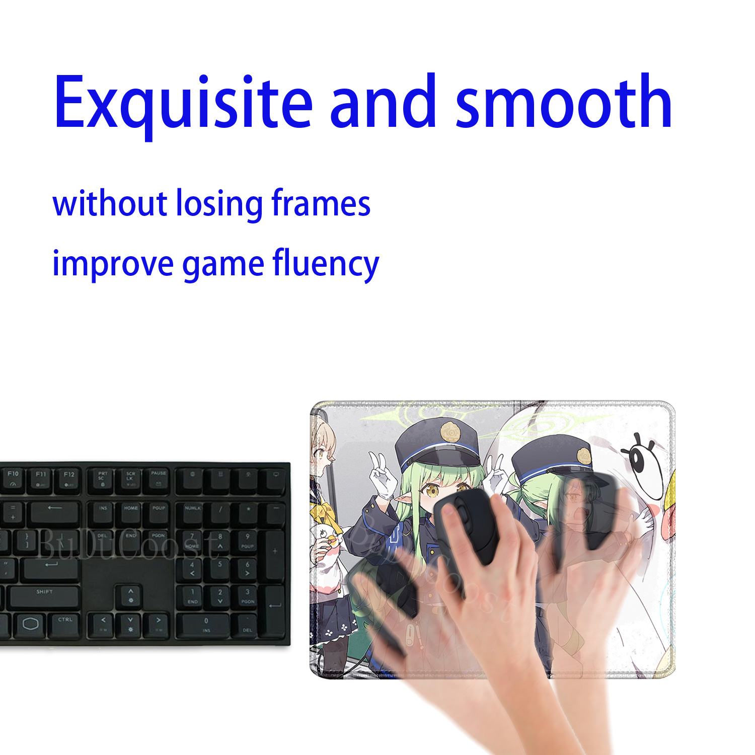 橘乃珠 橘ひかり ブルーアーカイブ 小型マウスパッド PCゲ - Desk Setup Blue のレビューと価格