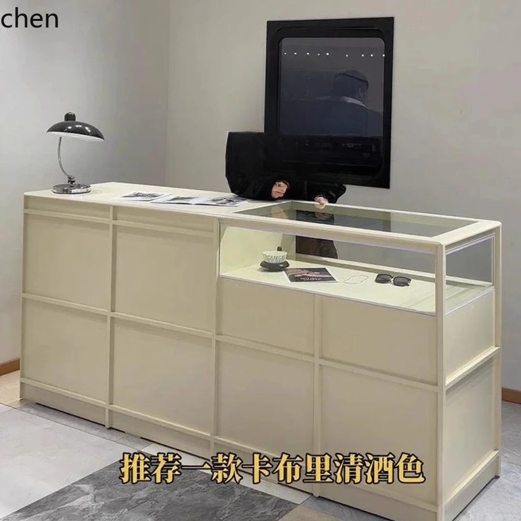 HYS衣料品店アイランドテーブルショップ漆塗りガラスアイラン - Desk Setup In Office のレビューと価格