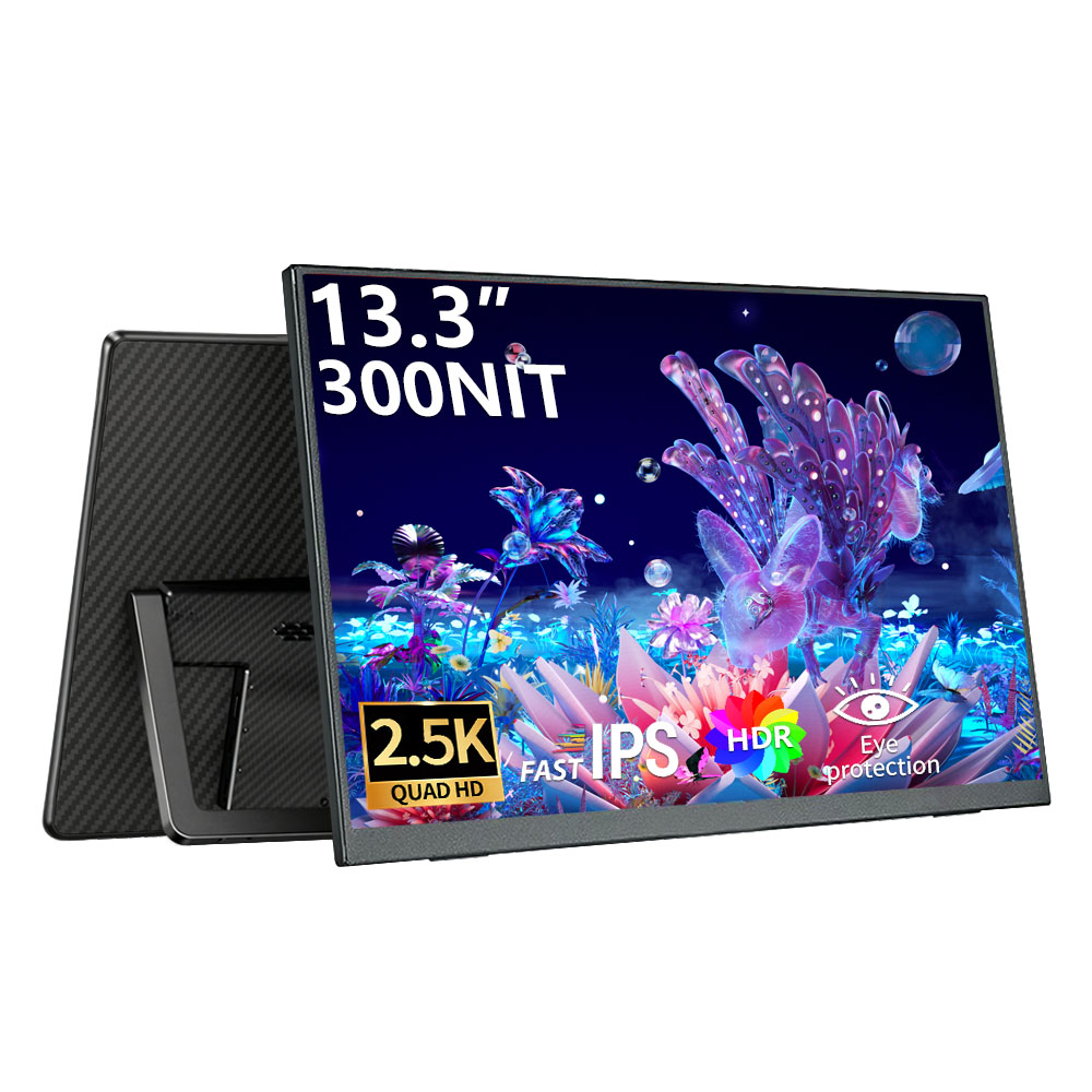 MAFNKOU 13.3インチ 2.5k ポータブルモニター - Dual Monitor Desk Setup のレビューと価格