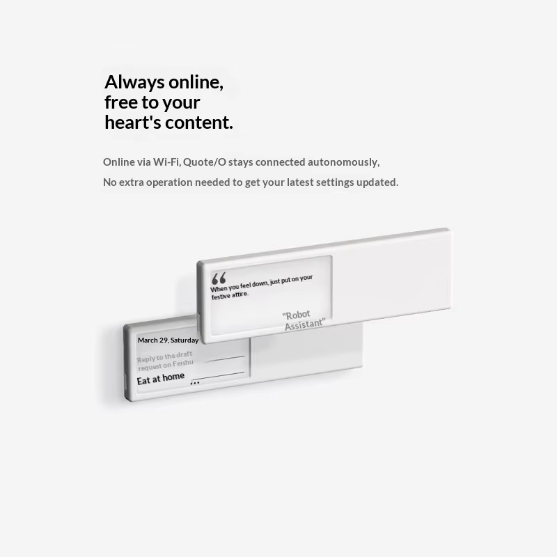 「O Smart Wifi E Ink ディスプレイ」：カス - Desk Setup In Office のレビューと価格