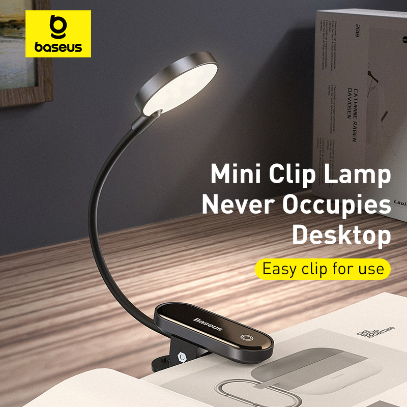 Baseus ポータブルデスクランプ LEDミニクリップ U - Desk Setup Laptop のレビューと価格