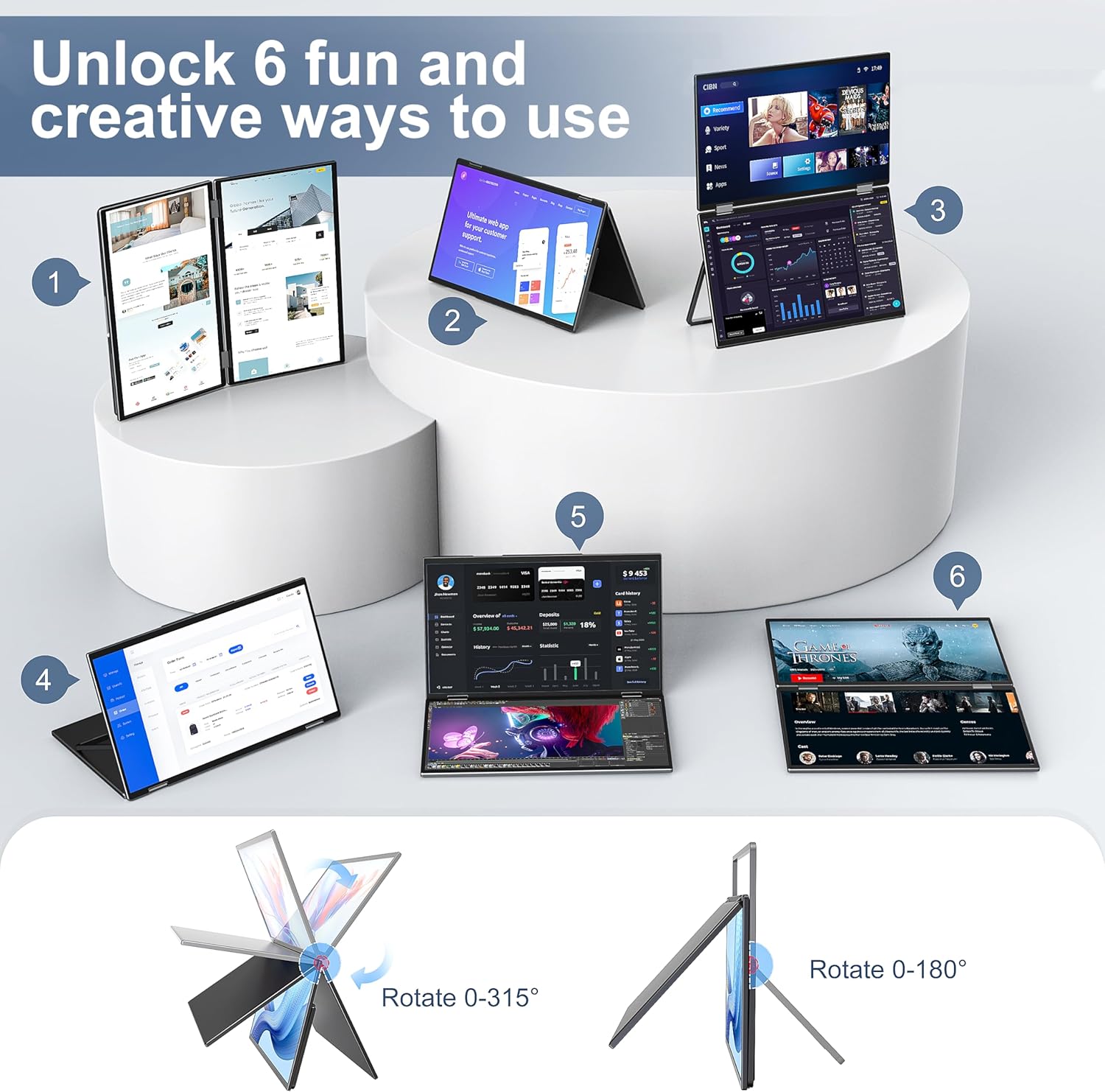 AHXJKA 15.6インチ デュアルポータブルモニター 1 - Dual Monitor Desk Setup のレビューと価格