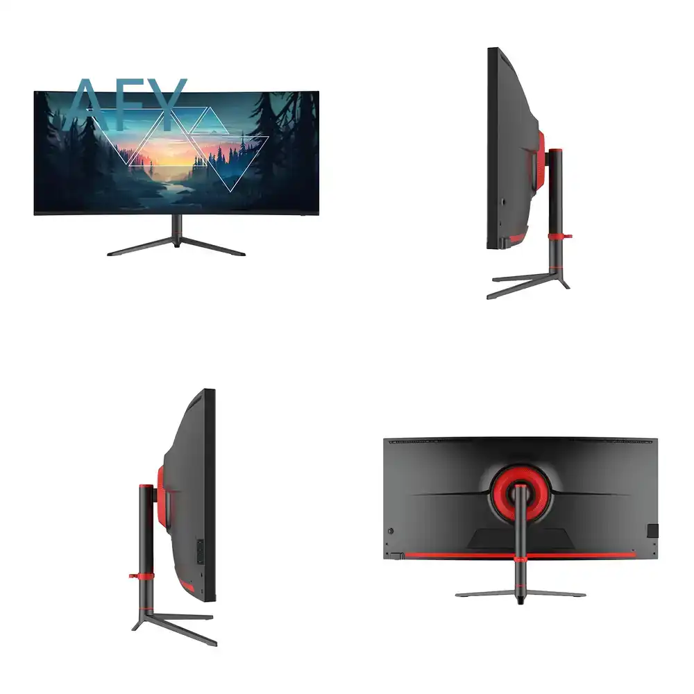 Flashworth 34インチ 4K曲面ゲーミングモニター - Dual Monitor Desk Setup のレビューと価格