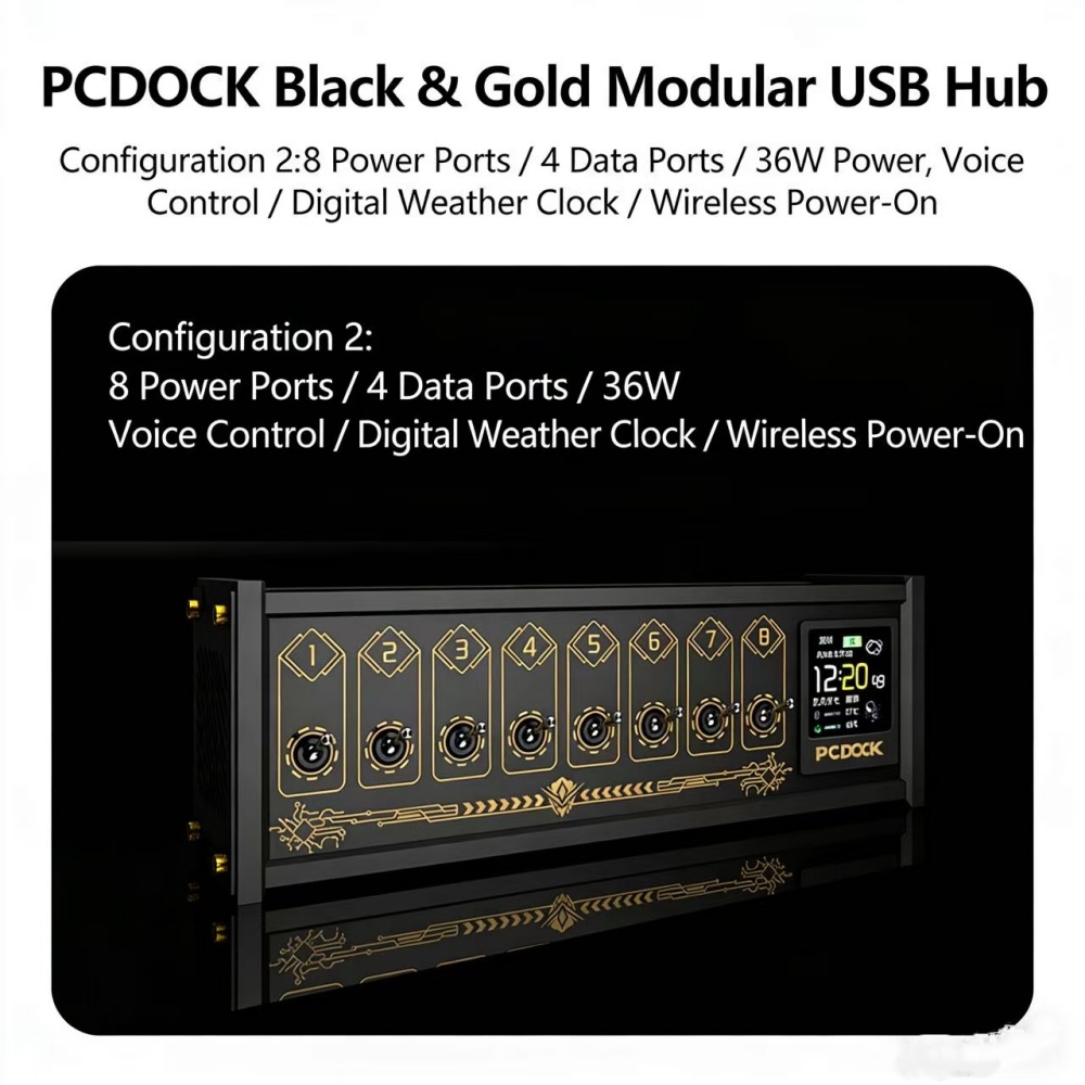 PCDOCK ブロック型USBデスクトップ電源タップ スイッ - Desk Setup Laptop のレビューと価格