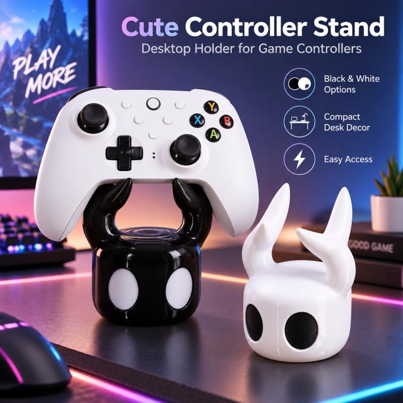 かわいい角型ゲームコントローラースタンド、PS5 Xbox  - Gaming Setup Desk のレビューと価格