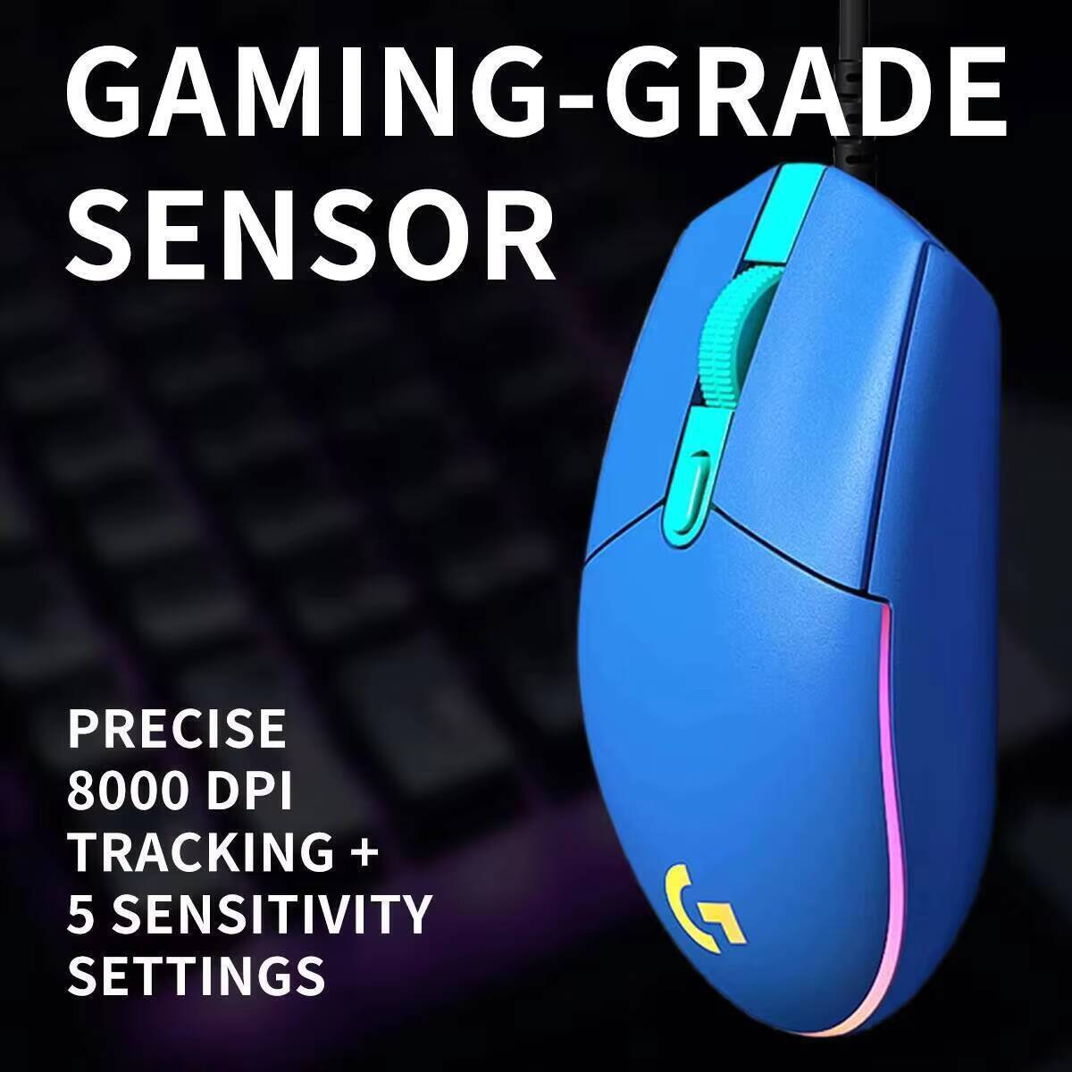 ロジクールG203有線ゲーミングマウス、魅力的なゲーミングR - Logitech Mouse G203 のレビューと価格