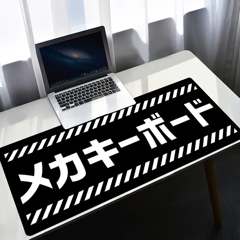 ゲーマー用の黒と白のマウスパッド,PCゲーム用のマウスパッド - Desk Setup Blue のレビューと価格