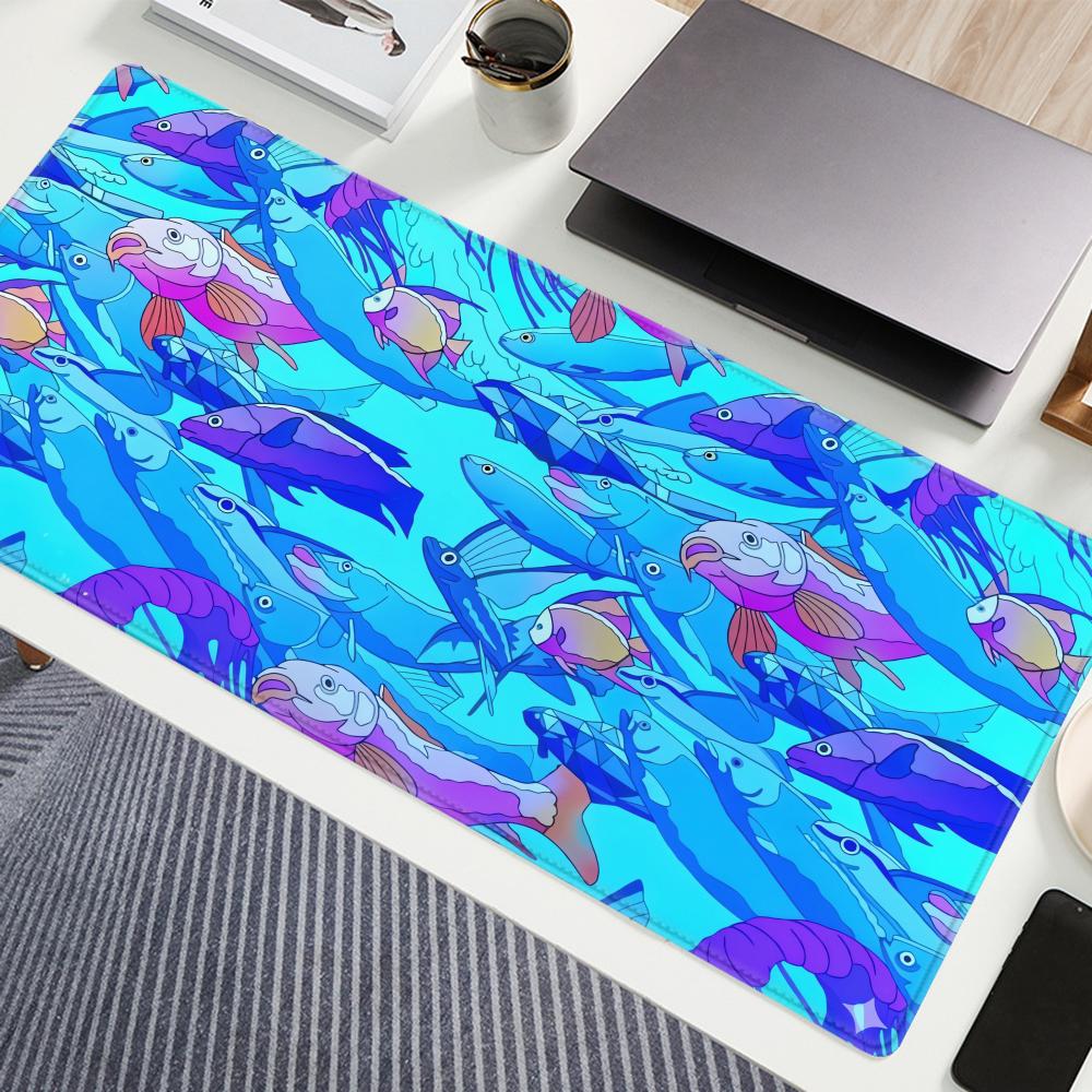 HD印刷フィッシュラバーマウスパッド、ノートパソコンオフィス - Desk Setup Anime のレビューと価格